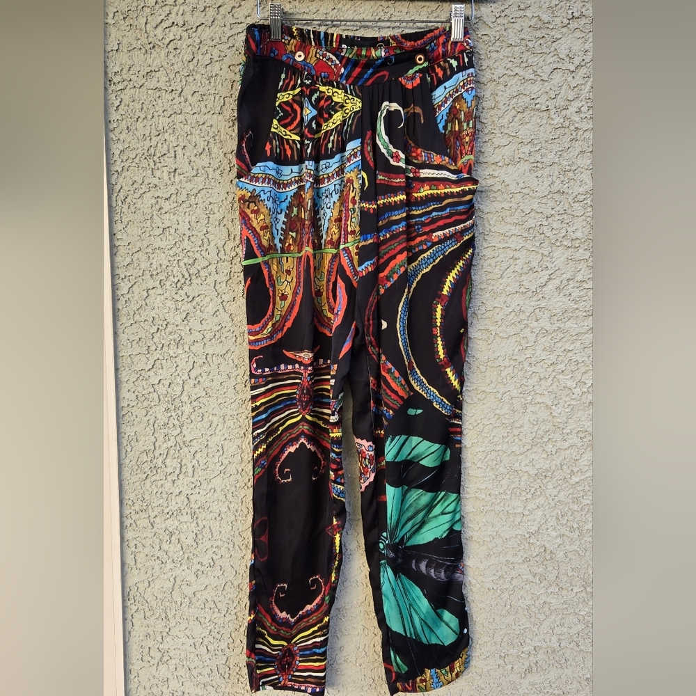 Desigual Black Multicolor Men's Patterned Lounge Pants